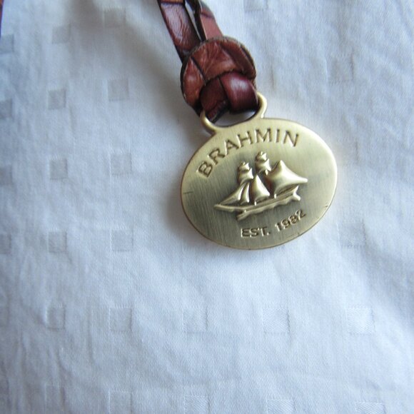 Brown Croc BRAHMIN Shoulder Bag - Picture 4 of 9